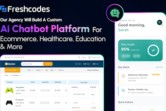 build a custom ai chatbot platform for ecommerce, healthcare, education and more