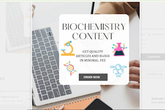 do write articles related to biochemistry and genetics