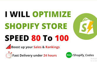 do shopify speed optimization and increase shopify score