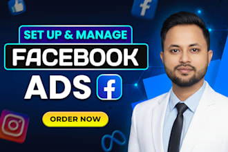 setup and manage facebook ads campaign, instagram ads, fb or meta ad marketing