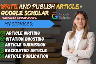 write, backdate and publish research article on google scholar h index journal