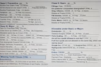 do billing, verify ins benefits, postings