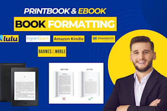 expert paperback and ebook formatting for amazon KDP