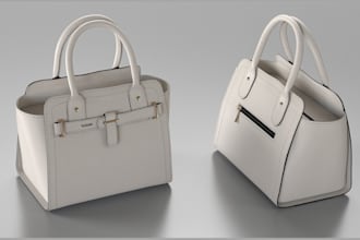 model cgi 3d bag animation product design  fashion bag  textile backpack purse