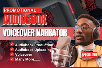 narrate your audiobook and upload on audible, scribe, barnes and noble