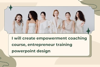 create empowerment coaching course, entrepreneur training powerpoint design