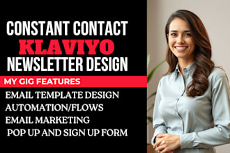 setup constant contact newsletter, klaviyo email template, klaviyo email flows