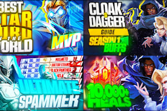 design marvel rivals gaming thumbnails