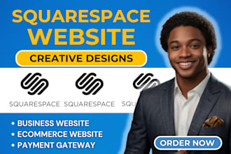 do squarespace website design, sqaurespace redesign, build squarespace website