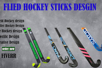 make custom design field hockey, ice hockey and roller hockey