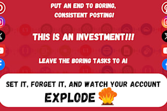 build a self running social media system
