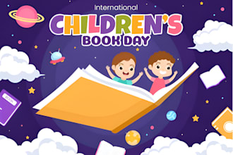 make kids, daycare, childcare, school and baby shop logo design for you in 24hr