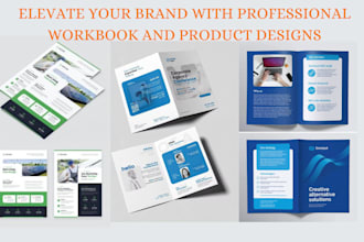 design workbook, sell sheet, flip book, lookbook, trifold brochure  picture book