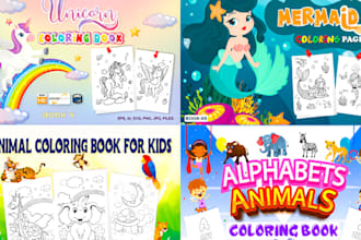 design adult and kids coloring pages adult coloring book activity book for kdp