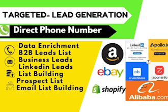 enrich direct phone, mobile number email with b2b lead generation
