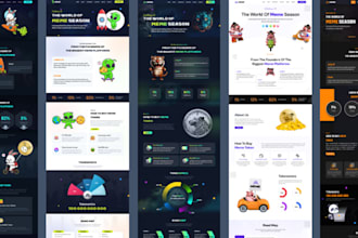 build a standout meme coin or crypto website, featuring iconic themes like pepe