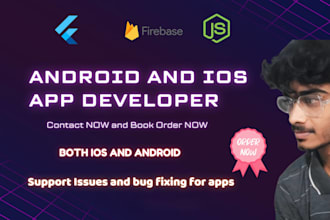 develop a flutter app for android and ios