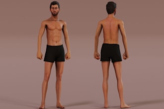 build 3d metahuman character model animation, nsfw realistic model, ue retarget