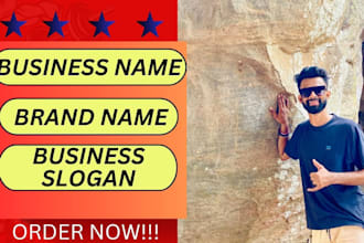create unique business name ideas, brand names, and slogans for your success