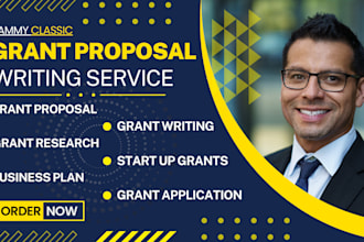 do grant proposal writing, grant research, business plan, and grant application