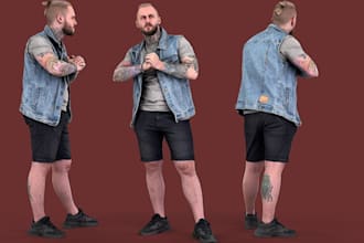 3d human avatar, 3d photorealistic metahuman character, hyper realistic model