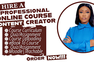 create exceptional online course content, video course, training manual workbook