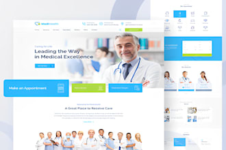 build healthcare website, medical, clinic, hospital, doctor website
