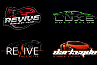 make mobile car wash, detailing, wrap and window tint logo design
