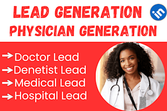 provide doctors, dentist, hospital and health care email list