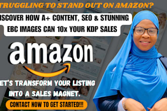 design amazon a plus content SEO amazon listing images ebc for amazon kdp book