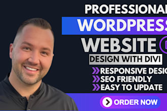 design a responsive wordpress website with divi theme be your wordpress expert