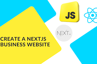 create a high performance business website using nextjs