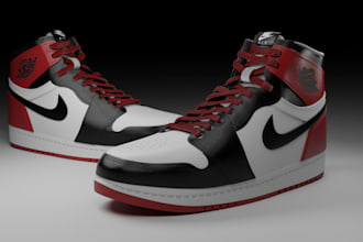 do 3d shoe designs  animations sneaker boot footwear 3d sole