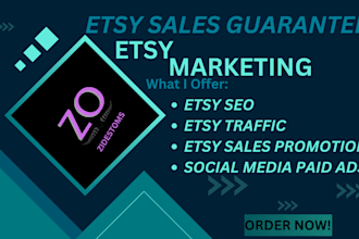 etsy sales promotion and etsy seo for etsy traffic and boost sales marketing