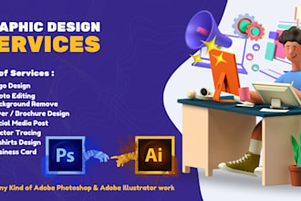 do any kind of adobe photoshop and adobe illustrator work