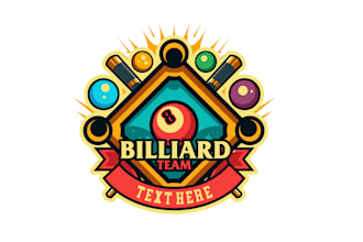 create an awesome pool table logo design for your business in 12 hours