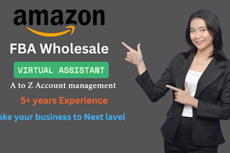be your amazon wholesale fba virtual assistant va