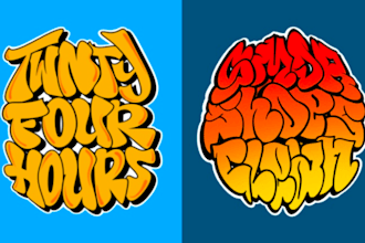 create graffiti logo,freestyle font,throw up for your brand