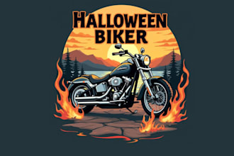 design high quality mc, biker, motorcycle logo with free source file