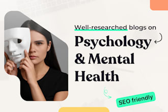 write SEO article on psychology, mental health, and wellness