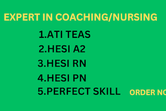 help you in ati teas hesi a2 entrance nln pax and ati pre nursing tutoring
