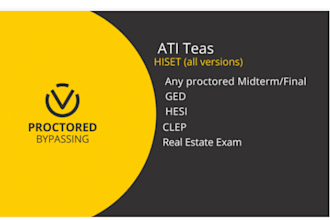 help you set up your proctored ati test, ged, gre, gmat