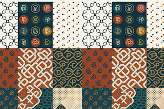 logo pattern, monogram brand pattern