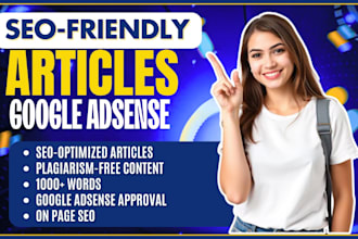 write SEO friendly article and blog posts for your website