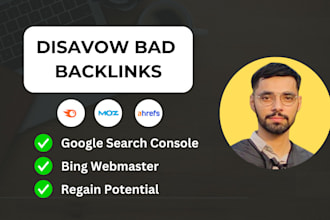 disavow bad backlinks and remove toxic links