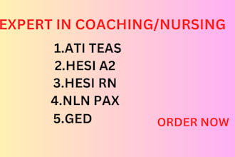 help you in ati teas hesi a2 entrance nln pax and ati pre nursing tutoring