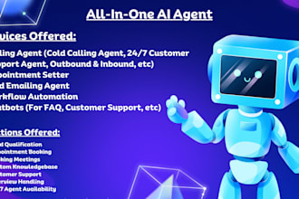 create ai cold calling agent, ai chatbot, ai appointment setter, ai cold email