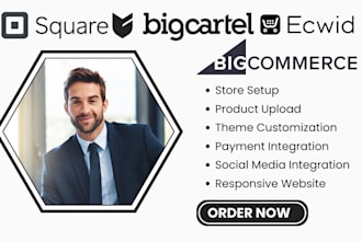 setup ecwid store, design ecwid site, big cartel store square online bigcommerce