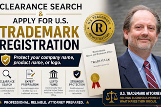 search and file an federal application for a trademark