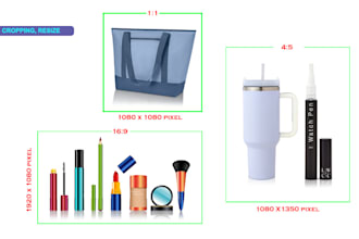 do images cropping, images resize and cut out photos